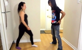 Kinky Boy Has A Cute Girl Fulfilling His Ballbusting Needs