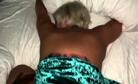 Big Booty Blonde Cougar Pumped Full Of Dark Meat Pov Style