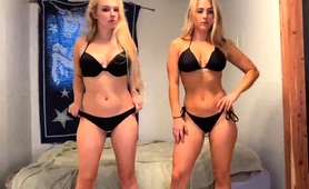Sexy Roommates Hypnotized And Photographed In Black Lingerie