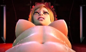 Bondage And Submission Training Session For Busty 3d Freak