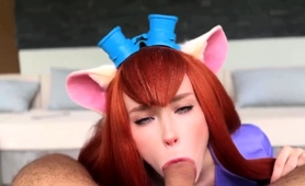 Cosplay Cutie Sucks Cock In Preparation For Wild Sex Session