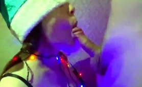 Enjoy This Christmas Santa Costumes Slut Sucking