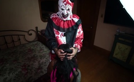 Hot ebony MILF pumped full of cock by creepy masked stranger