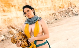 Milf Vixen Exposes Her Wonderful Tits And Ass Outdoors