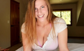 Stacked femdom MILF goddess poses and plays with herself