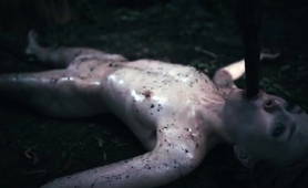 Lovely young babe gets every hole creampied by tentacles