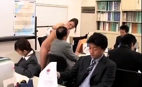 Elegant Japanese Lady Feeds Her Lust For Cock In The Office