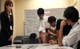 Two Elegant Japanese Babes Getting Rammed Hard By Three Boys