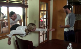Helpless Milf With Big Hooters Gets Used By Two Young Guys